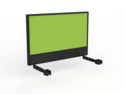 Studio Screen with Ducting for Agile Individual Desk - Black Frame