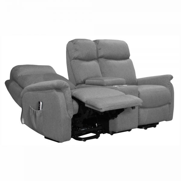 Ascot Dual Motor Loveseat with Center Console