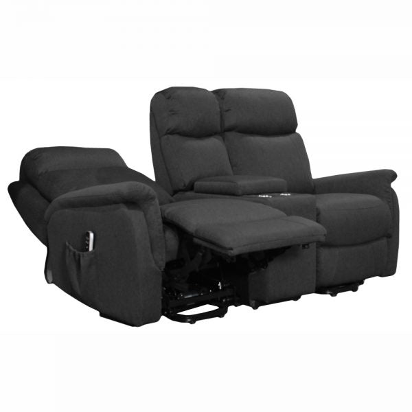 Ascot Dual Motor Loveseat with Center Console