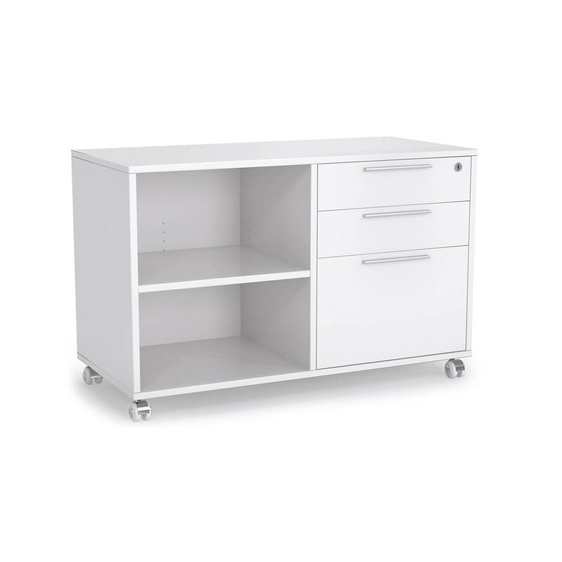 Axis Mobile Caddy Pedestal -Drawers and Shelves