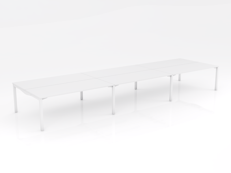 Axis Stretch 6 Person Double Sided Desk