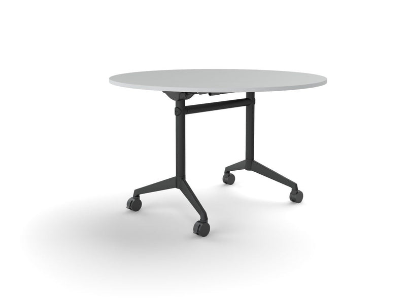 Modulus Round All Black Flip Top Table