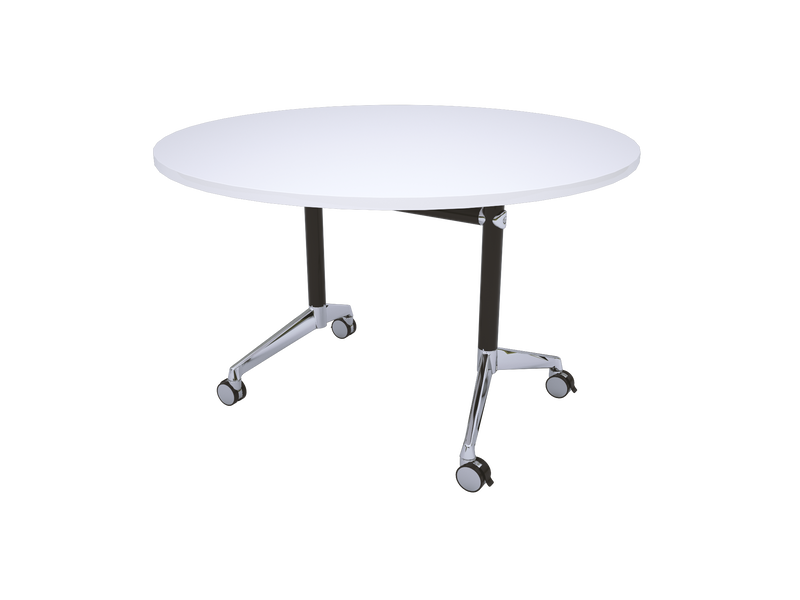 Uni Flip Round Folding Mobile Table