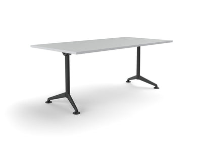 Modulus All Black Fixed Leg Meeting Table