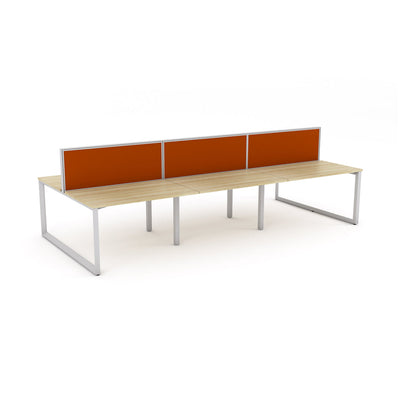 Anvil Desk 6-User Double Sided workspace with Studio50 Screen