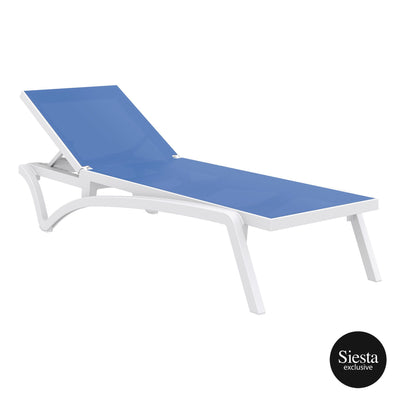 2 Piece Pacific Sun Lounger with Ocean Side Table Set