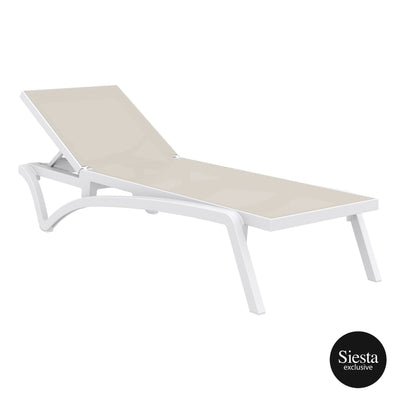 2 Piece Pacific Sun Lounger with Ocean Side Table Set