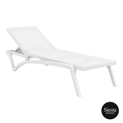 2 Piece Pacific Sun Lounger with Ocean Side Table Set