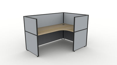 Shush30 Screen Hung 1 Person Corner Workstation