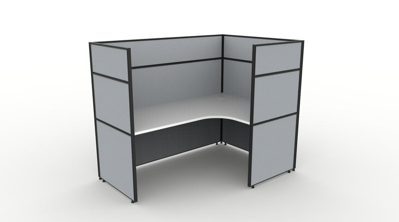 Shush30 Screen Hung 1 Person Corner Workstation