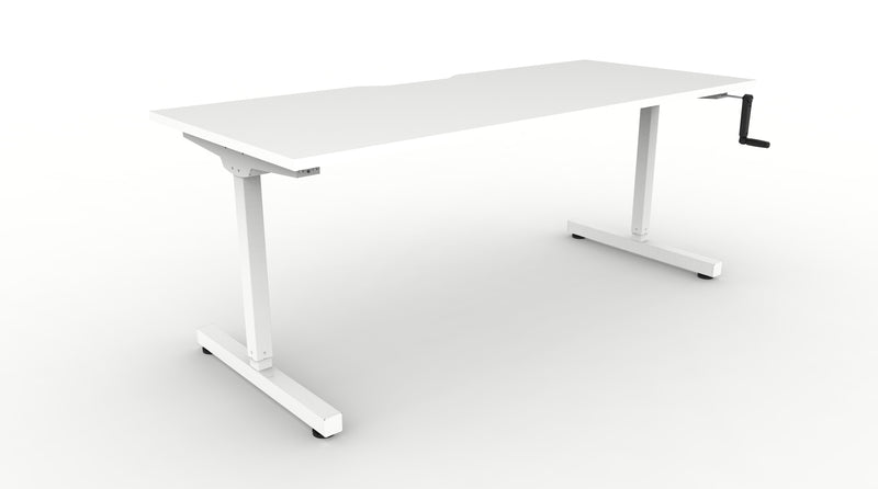 Manual Height Adjustable Straight Desk
